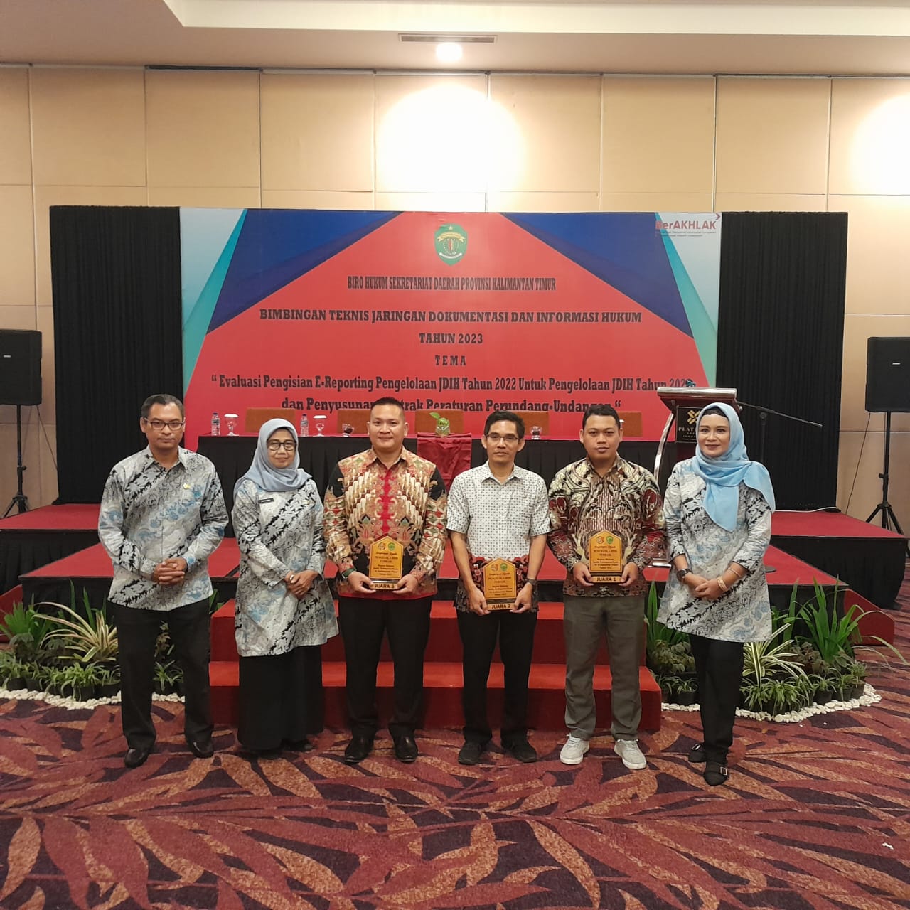 Juara 1 Pengelola JDIH Kabupaten/Kota Se Kalimantan Timur Tahun 2022